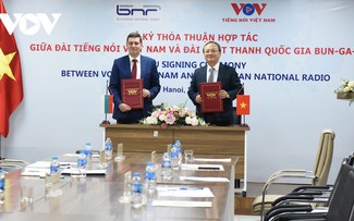 Đài Tiếng nói Việt Nam và Đài Phát thanh quốc gia Bungari ký kết thỏa thuận hợp tác
