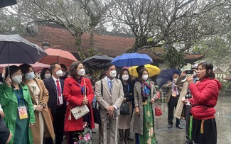 Весна на Родине 2022: Делегация эмигрантов посетила достопримечательность Тэйтхиен в провинции Виньфук
