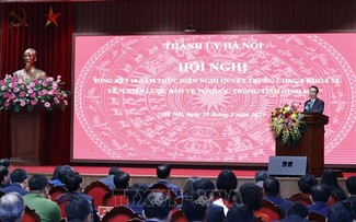Chủ tịch nước Võ Văn Thưởng dự Hội nghị Tổng kết 10 năm thực hiện Chiến lược bảo vệ Tổ quốc của thành phố Hà Nội