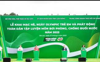 Lễ phát động toàn dân tập luyện môn bơi phòng, chống đuối nước năm 2023