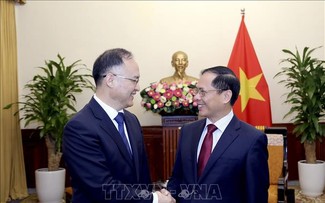 Bộ trưởng Ngoại giao Bùi Thanh Sơn tiếp Trợ lý Bộ trưởng Ngoại giao Trung Quốc Nông Dung