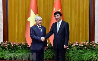 Chủ tịch Ủy ban Trung ương Mặt trận Tổ quốc Việt Nam gửi thư chúc mừng Chủ tịch Chính hiệp Toàn quốc Trung Quốc 