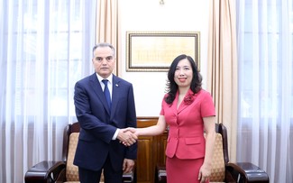 Thứ trưởng Ngoại giao Lê Thị Thu Hằng tiếp Đại sứ Turkmenistan và Đại sứ Iceland