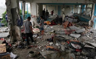 Israeli strike on UN shelter in Gaza kills at least 27