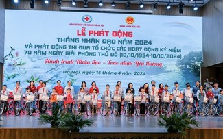 Cruz Roja de Hanói lanza el Mes Humanitario 2024