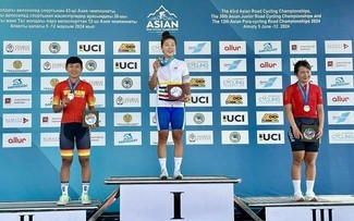 Atleta vietnamita gana medalla de plata en Campeonato Asiático de ciclismo