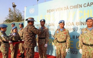 Vietnams Lazarett Nr. 4 im Südsudan mit Medaille ausgezeichnet