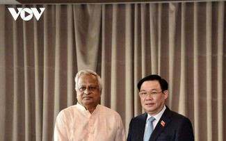 Parlamentspräsident Vuong Dinh Hue empfängt Leitung der Parteien in Bangladesch