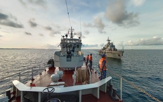 Vietnamese, Cambodian navies conduct joint patrol