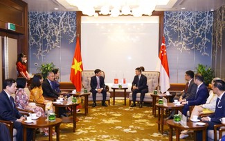 Fortalecen el intercambio entre parlamentarios de Singapur y Vietnam