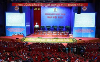 Première journée du 13e Congrès national de la Confédération Générale du Travail du Vietnam