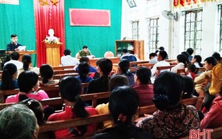 Đồng bào công giáo Hà Tĩnh hướng về ngày bầu cử