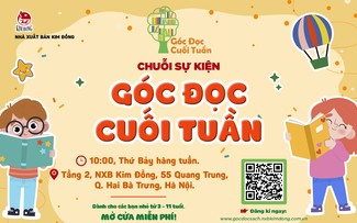 Nhà xuất bản Kim Đồng ra mắt chuỗi sự kiện Góc đọc cuối tuần dành cho thiếu nhi