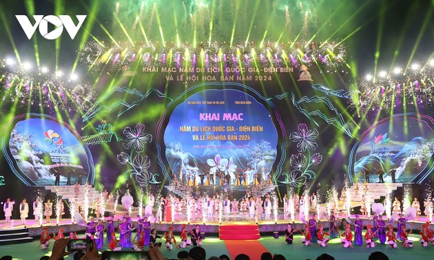 Pembukaan Tahun Pariwisata Nasional dan Festival Bunga Ban Dien Bien 2024
