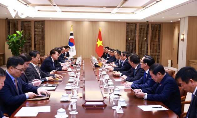 PM Vietnam, Pham Minh Chinh Beraudiensi kepada Presiden Republik Korea, Yoon Suk Yeol