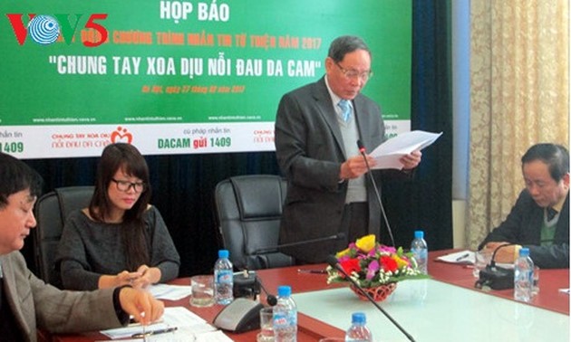 Ciudad de Da Nang se una manos para apoyar a las víctimas de la dioxina