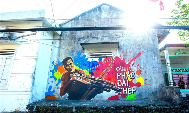 La aldea de Canh Duong renueva su fisonomía con un nuevo mural