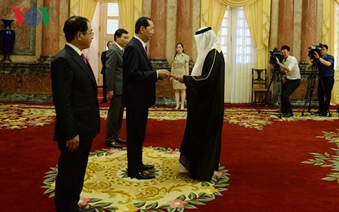 Presidente de Vietnam recibe a nuevos embajadores de UAE, Mozambique y Corea del Sur 
