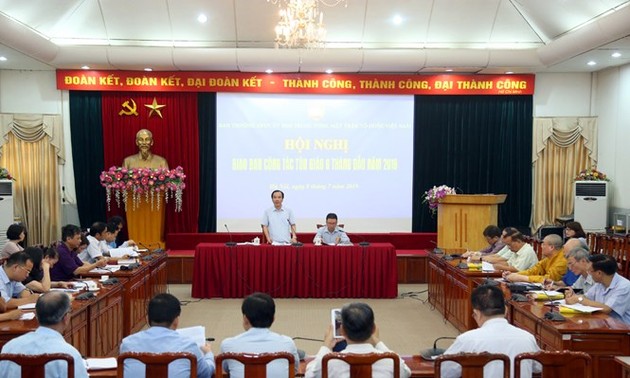 Avanzan actividades religiosas de Vietnam en primera mitad de 2019