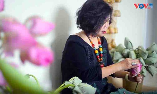 Té de loto “Xổi”: un preciado regalo de Hanói