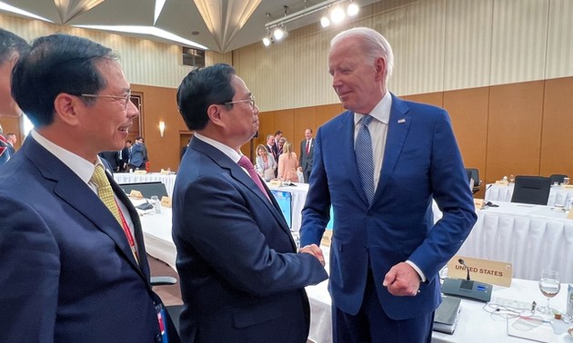 Primer ministro de Vietnam se reúne en Hiroshima con el presidente de Estados Unidos