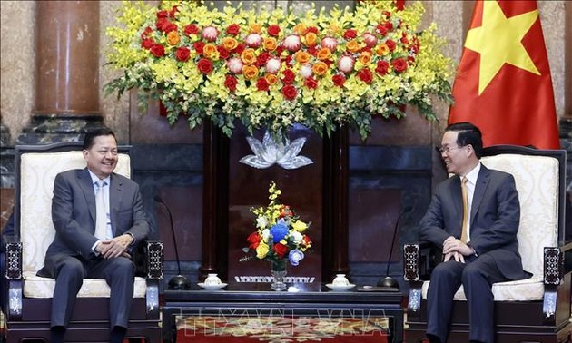 Presidente de Vietnam recibe al Viceprimer Ministro de Camboya