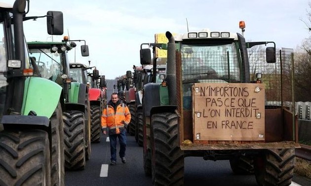 Francia consolida sistema de seguridad frente al riesgo del bloqueo de París por parte de los agricultores