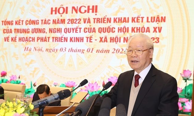 La huella del secretario general del Comité Central del PCV, Nguyen Phu Trong, sobre el desarrollo económico de Vietnam