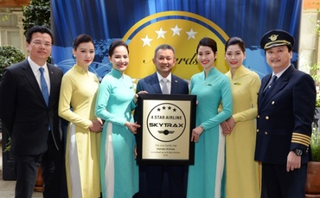 Vietnam Airlines reconocida como aerolínea 4 estrellas 