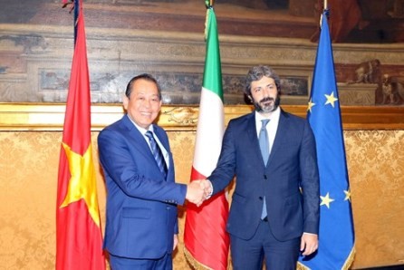 Vietnam solicita apoyo del Parlamento italiano a la pronta ratificación del del TLC con la Unión Europea
