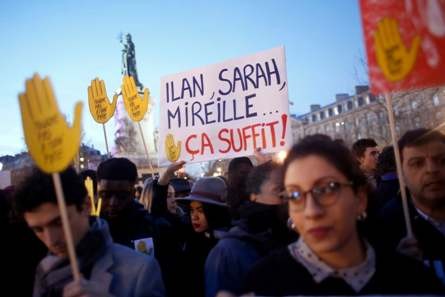 Franceses se pronuncian contra antisemitismo