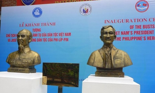Inauguran en Thai Nguyen bustos de presidente Ho Chi Minh y de héroe filipino José Rizal 