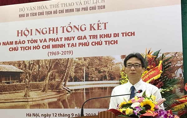 Seminario sobre la preservación y promoción de la zona de reliquias del presidente Ho Chi Minh