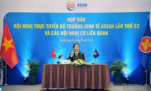 Conferencia de prensa sobre la 52 Reunión de Ministros de Economía de la Asean 