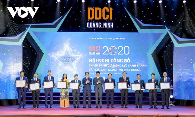 Quang Ninh anuncia resultado de evaluación de competitividad local 2020
