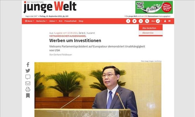 Medio alemán subraya importancia de la visita del presidente del Parlamento de Vietnam a Europa
