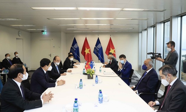 Presidente vietnamita visita sede de la OMPI en Suiza