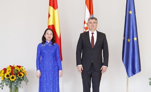 Vicepresidenta vietnamita se reúne con presidente croata