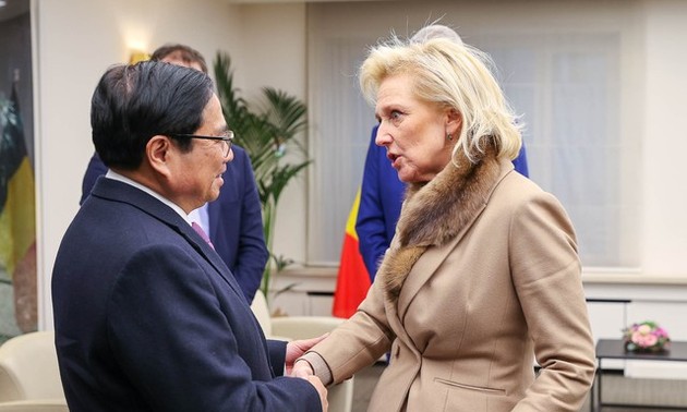 Premier de Vietnam sostiene encuentros con dirigentes belgas