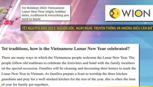 Prensa internacional resalta el significado del Año Nuevo Lunar en Vietnam