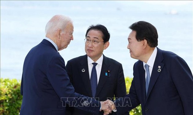 Cumbre Estados Unidos-Japón-Corea del Sur marca 'nueva era' en el campo de la cooperación trilateral