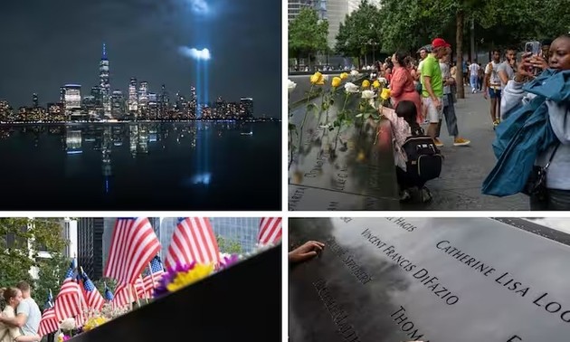 Conmemoran los ataques terroristas del 11 de septiembre en Estados Unidos