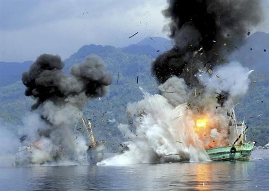 印度尼西亚将炸沉30艘非法捕鱼的外国渔船