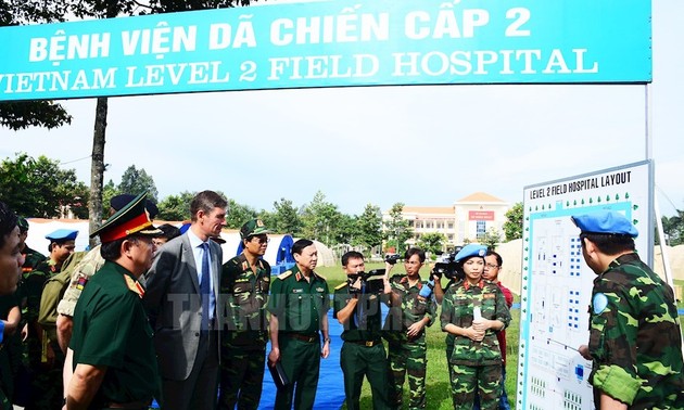 越南一号二级野战医院设备安装与训练活动结束