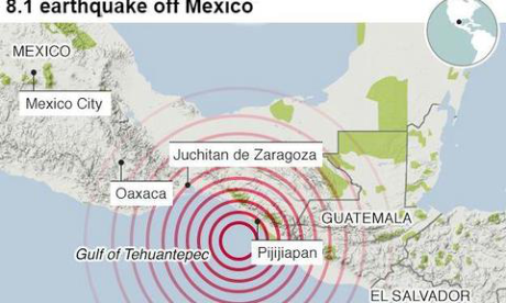 墨西哥地震死亡人数继续上升
