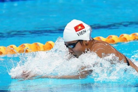 越南游泳运动员阮氏映圆夺2金 打破两项AIMAG 纪录