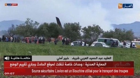 阿尔及利亚一架军用运输机坠毁 250多人丧生