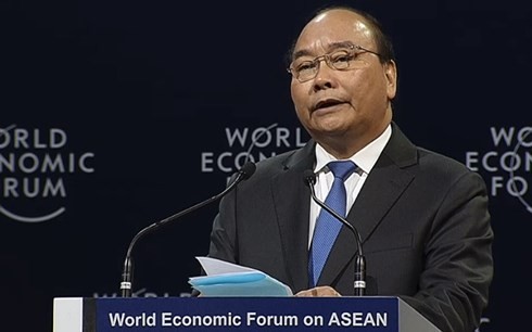 2018 WEF ASEAN举行题为“东盟在第四次工业革命中的各项优先”的全体会议