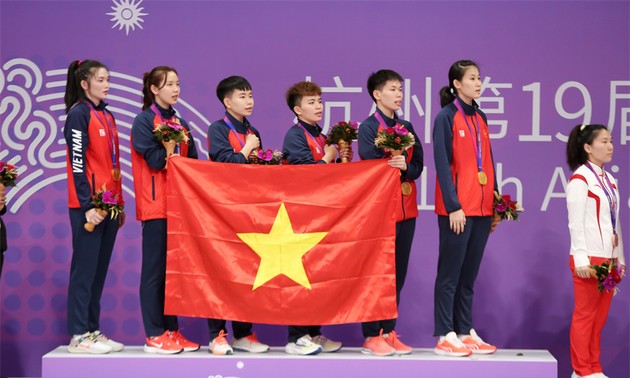 越南女子藤球队为越南赢得第二枚亚运会金牌