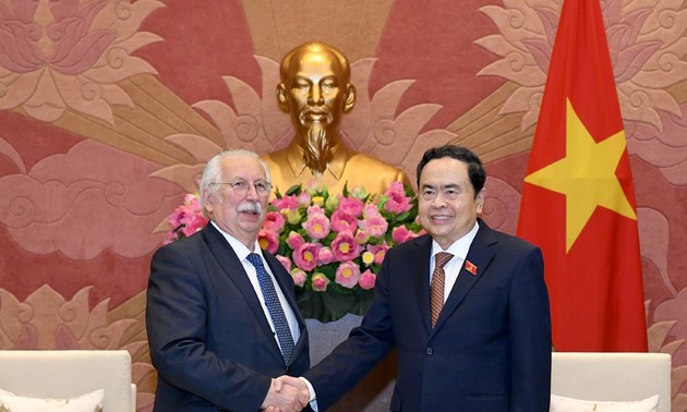 越南国会常务副主席陈青敏会见比利时众议院前议长安德烈•弗拉奥